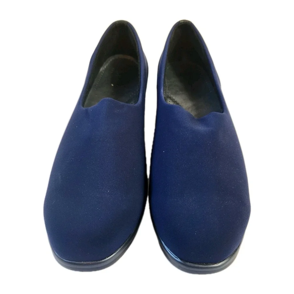SAS Womans Tripad Comfort Wedge Loafer Blue Microfiber‎ Slip On Shoe Size 9.5 N